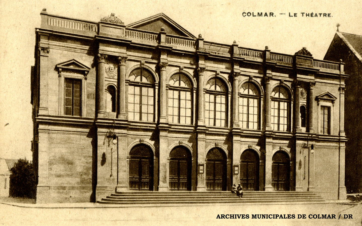 Le théâtre municipal de Colmar, en 1920